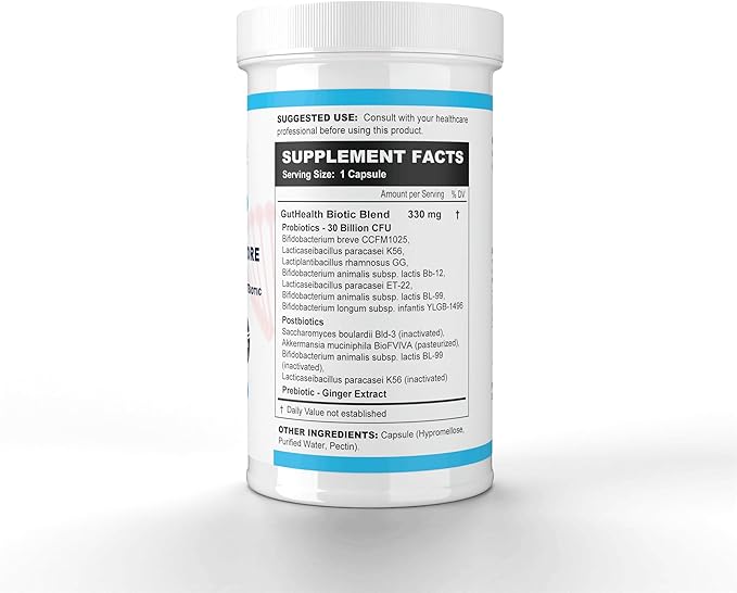 Methyl-Life TrioBiotic Restore – Full-Spectrum Microbiome Support with Probiotics Prebiotics &amp Postbiotics – 30 Billion CFU Shelf-Stable Gluten-Free Vegan Non-GMO Capsules 60 Capsules