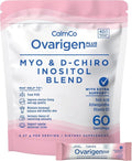 CalmCo Ovarigen Plus Myo-Inositol &amp D-Chiro Inositol Supplement for Women – 40:1 Powder with Folic Acid Ashwagandha &amp Vitamin D3 Fertility Supplements for PCOS Ovarian Support (60 Sachets)