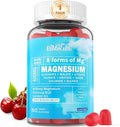 Magnesium Complex Gummies 400mg | as 8 Forms of Magnesium Glycinate Malate Citrate Taurate Oxide &amp More | w/Ashwagandha Extract D3 &amp B12 Supports for Calm Zzz Mood - Vegan 60Cts