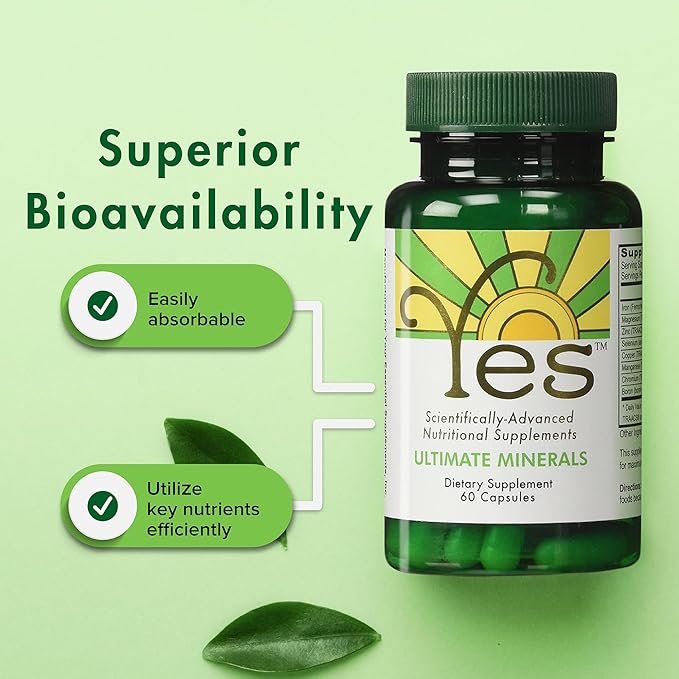 Ultimate Mineral Supplement – Chelated Magnesium Zinc Iron Selenium Chromium &amp Boron (TRAACS®) – High-Absorption Multimineral for Energy &amp Immune Support – 60 Vegan Capsules