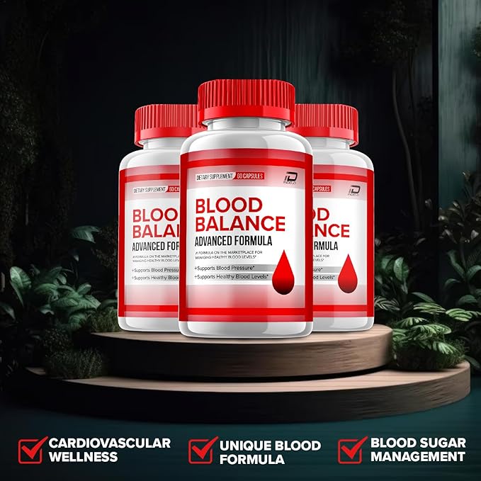 Blood Balance Capsules BloodBalance Advanced Supplement All Natural Formula to Maintain Healthy Levels Maximum Strength Daily Formula Blood Balance Reviews (2 Pack - 120 Capsules)
