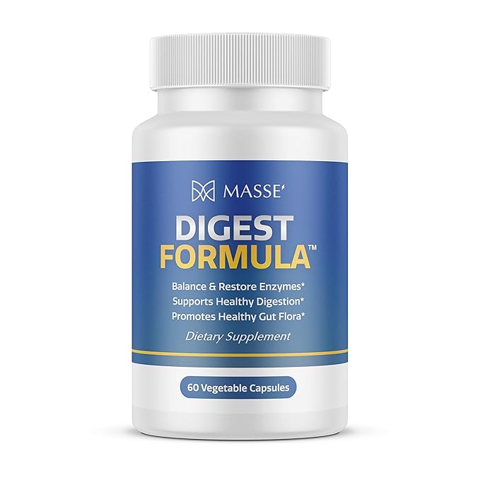 MASSE Dietary Supplement for Proper Digestion - Probiotic Balance &amp Restore Formula and Probiotic Lemon Body Soap