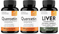 Sandhu's Quercetin 1000mg per Serving 120 Count (Pack of 2) &amp Liver Renew Detox Cleanse (70 Count)| Supports Immune Respiratory and Digestive Health