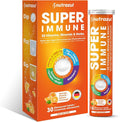 nutrazul Super Immune 30 Effervescent Tablets 20 Vitamins &amp Minerals Herbal Extracts to Support Daily Routine Vitamin C Zinc Elderberry &amp Echinacea Gluten-Free Sugar-Free Orange Flavor