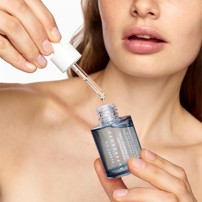 BeautyPie Superdrops Brightening Niacinamide Serum 10% | Pore Refining Glow Booster | Tone Evening Brightening Serum | Strengthens Skin Barrier &amp Promotes Elasticity | Lightweight Formula | 30ml