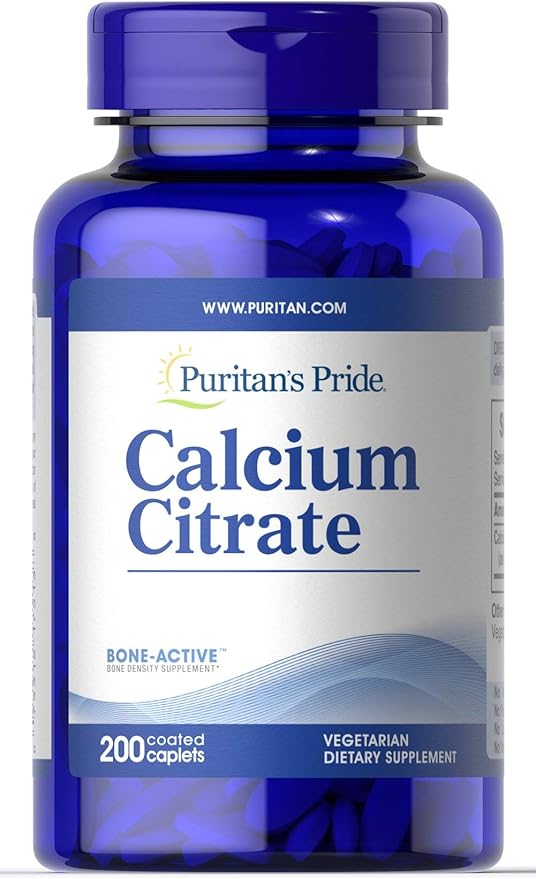 Puritan's Pride Calcium Citrate 200 Mg 200 Count