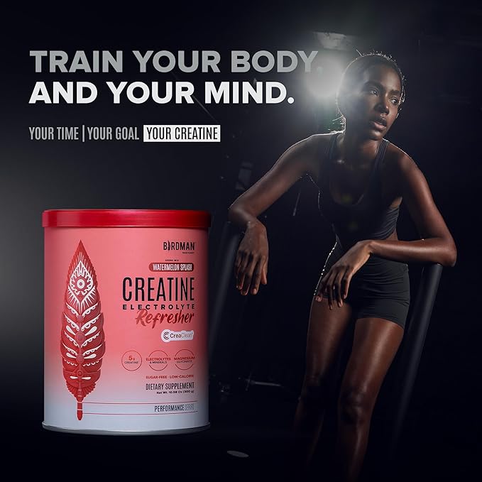 BIRDMAN Creatine Refresher | Creatine Monohydrate Powder with Electrolytes Magnesium Glycinate &amp Vitamins | Creaclean Seal | Sugar Free Low Calorie | Watermelon Splash | 30 Servings