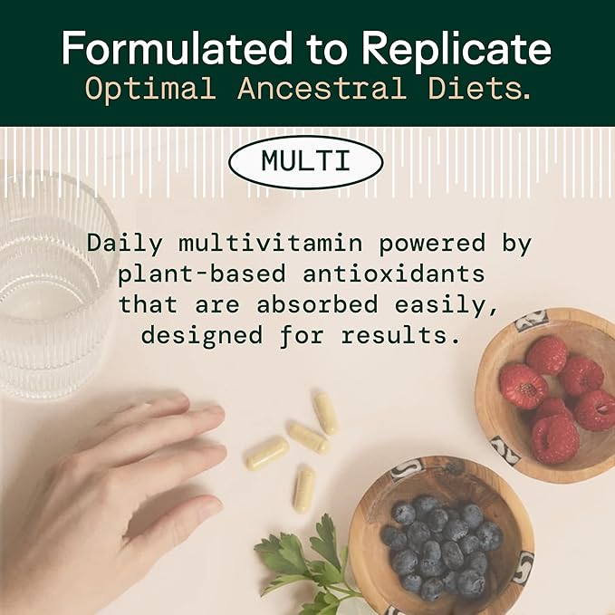 Adapt Naturals Multivitamin for Women &amp Men Bioavailable Easy-to-Absorb Multivitamin Daily Supplement with Biotin Niacin Vitamin A B C D E K1 Zinc Magnesium - Immune Support - 30 Day Sup