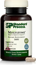 Standard Process Multizyme - Pancreatic Enzyme Supplement to Support the Breakdown of Proteins Carbohydrates &amp Fats - Digestive Support - Gluten-Free Non-Dairy &amp Non-Soy - 90 Capsules (90 Se