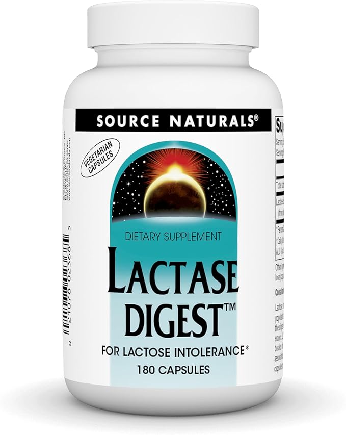 Source Naturals Lactase Digest for Lactose Intolerance* - 180 Capsules