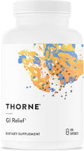 THORNE - GI Relief - Digestion Supplement - Supports Gut Health &amp Bloating Relief* - Formulated with Marshmallow Root Aloe Vera Gel DGL &amp Slippery Elm Bark - Third-Party Certified - 180 Caps