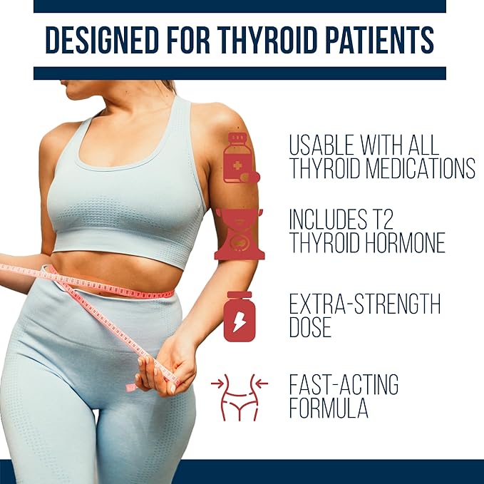 Dr. Westin Childs Thyroid Fat Burner - Fast Acting Thermogenic Weight Loss Supplement for Women &amp Men with Hypothyroidism Hashimoto's &amp Hyperthyroidism for Waist Trimming Bloating 30 Servin