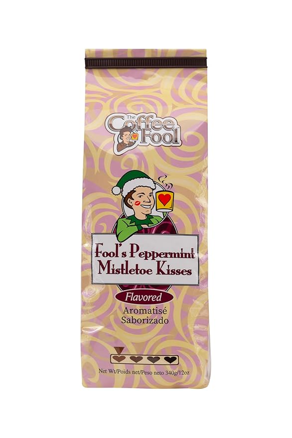 Coffee Fool's Decaf Peppermint Mistletoe Kisses (Drip Grind)