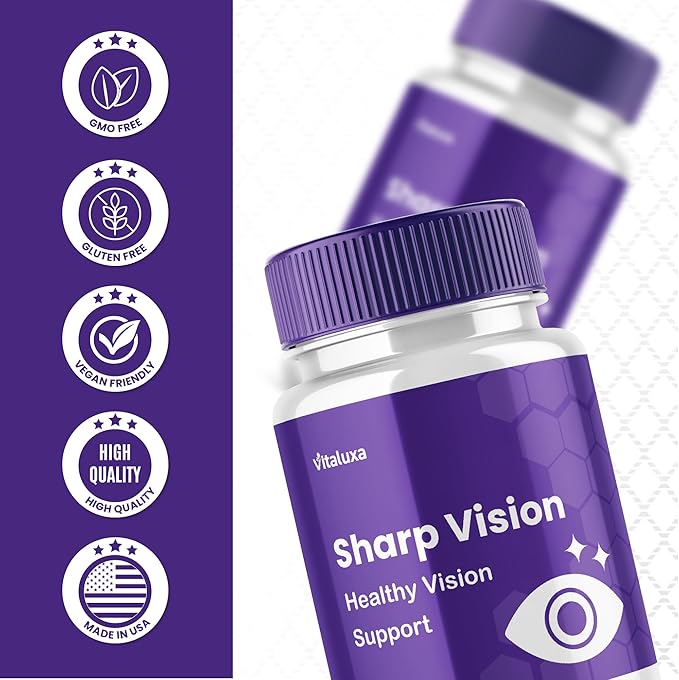 (3 Pack) Sharp Vision Capsules SharpVision Supplement Premium Advanced Maximum Strength Formula Sharpe Vision Healthy Eyes Support Natural Ingredients Vitamins Pills Sharper Vision Reviews (180 ct)