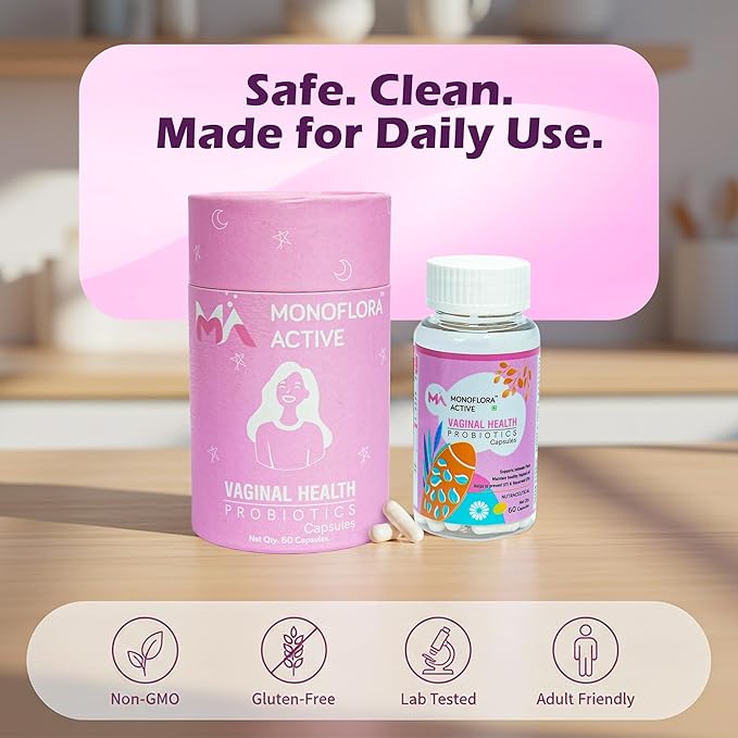 Probiotics for Women 5 Billion CFU Vaginal Probiotic Capsules with Lactobacillus &amp Prebiotics Supports Vaginal pH Balance Healthy Flora Odor Control Digestive Urinary Tract Health