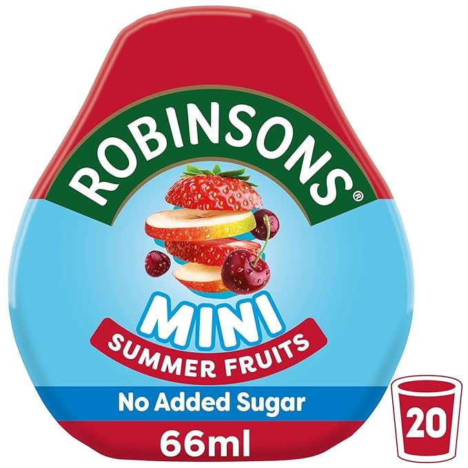 Robinsons Mini Summer Fruits On-The-Go Squash 66ml (Pack of 6)