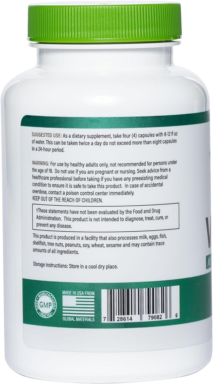 Virility - Men's Potency Support | Zinc (10 mg) Sunflower Lecithin (1200 mg) Celery Extract (1000mg) Maca Root (250 mg) | 120 Capsules 30 Servings | Made in The USA