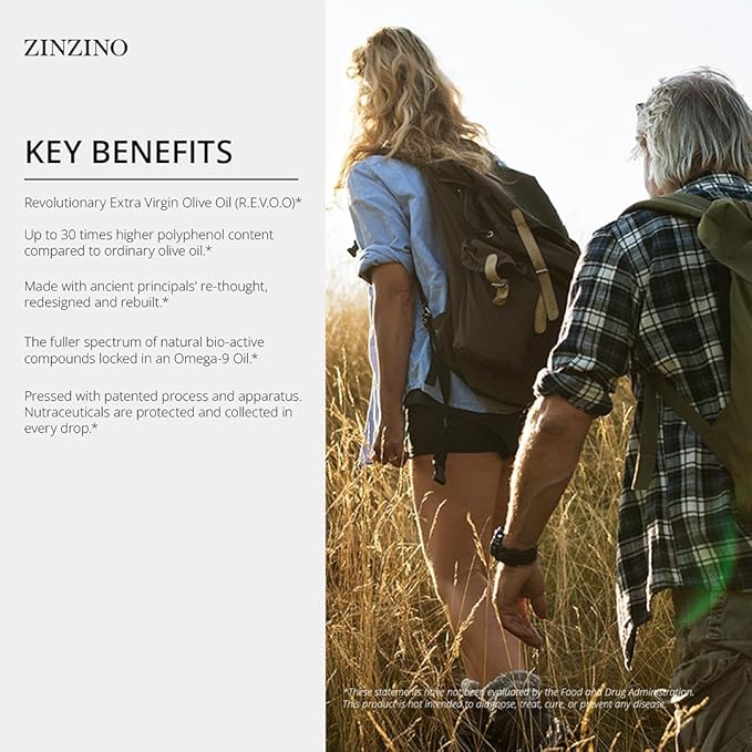 Zinzino - Revoo - Next-Generation Extra Virgin Olive Oil 30x Higher Bioactive Compounds for Health and Wellness - 250 ml
