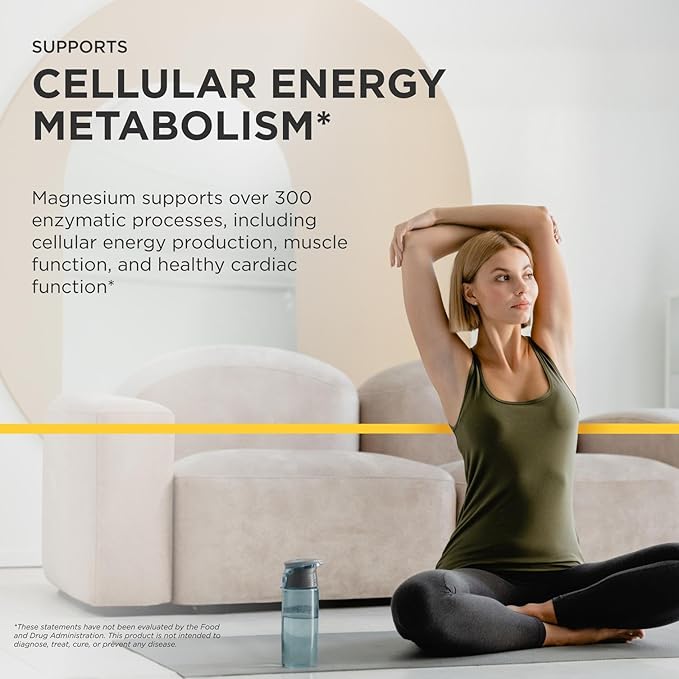 Integrative Therapeutics Tri-Magnesium - Supports Cellular Energy &amp Energy Metabolism* - Magnesium Supplement for Heart &amp Nerve Health Support* - Third-Party Tested - 180 Capsules (180 Serving