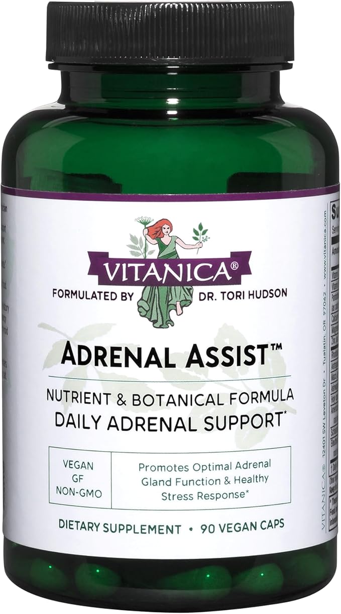 Vitanica Adrenal Assist Adrenal Support Vegan 90 Capsules