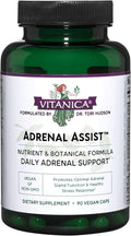 Vitanica Adrenal Assist Adrenal Support Vegan 90 Capsules