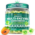 Digestive Enzymes Gummies for Women &amp Men Multi-Enzymes with 90Billion CFU Probiotics and Prebiotics &amp Postbiotic Vegetable &amp Fruit Fiber Blend Super Enzymes for Digestive &amp Gut Hea