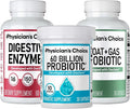 Physician's CHOICE Gut Guardian Bundle: 60 Billion Probiotic 30ct + Bloat &amp Gas Probiotic 30ct + Digestive Enzymes 60ct
