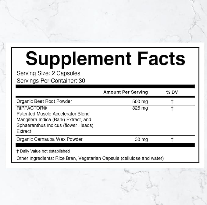 THREAD Performance Daily Strength | Strength &amp Recovery Capsules for Young Athletes | RipFACTOR® Herbal Blend | 30 Servings