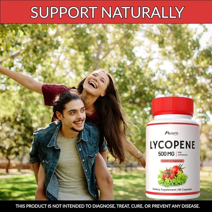 Lycopene | Lycopene Supplements for Men | lycopene 500mg | Supplements for Women - 60 Capsules (Pack 5)