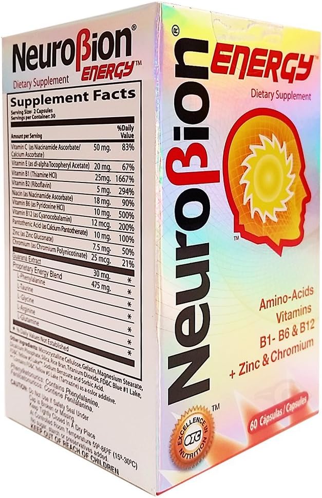 Neurobion Energy Amino Acids 60 Count (Pack of 3)