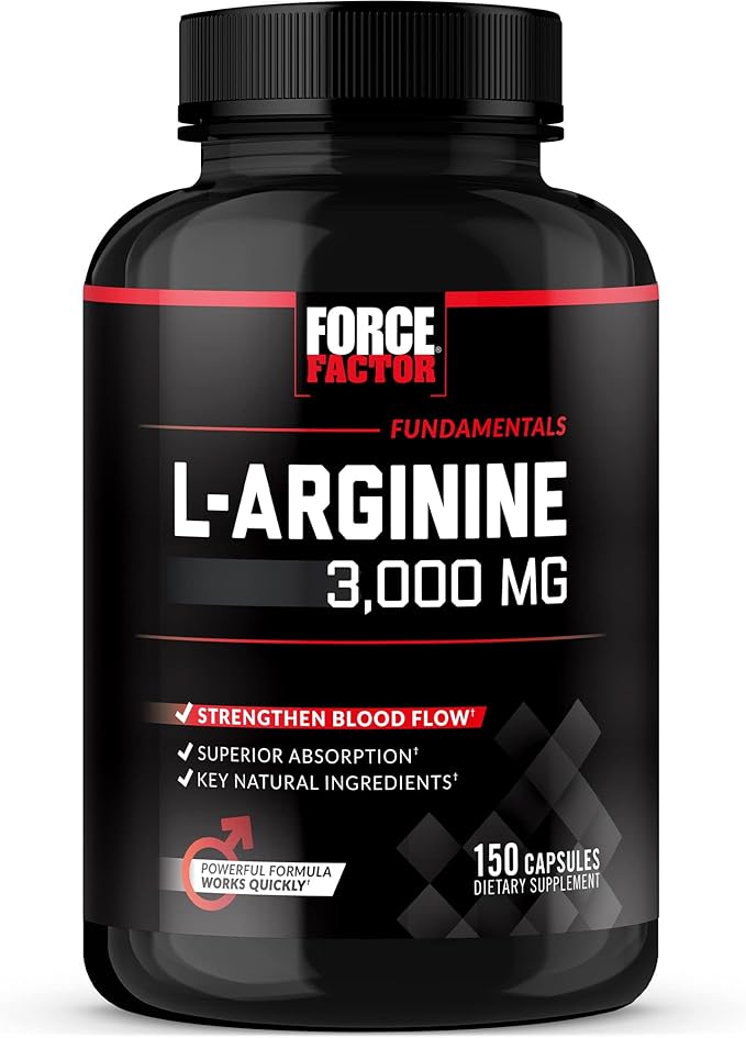 Force Factor Longjack Tongkat Ali Max Men's Vitality L-Arginine Nitric Oxide for Muscle Building 60+150 Capsules