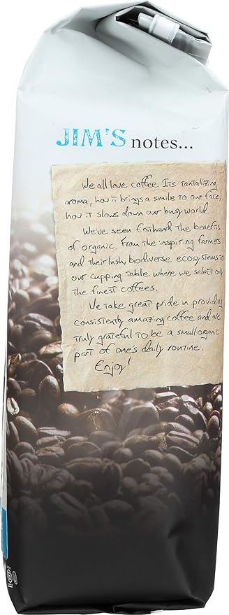 JIMS ORGANIC COFFEE Organic Ground Hazelnut Decaf Coffee 12 OZ