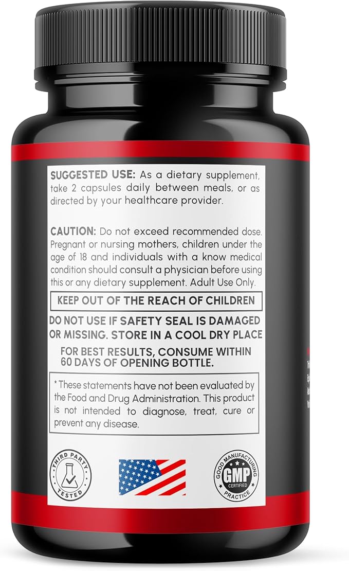Testo Dark Capsules Official TestoDark Pills with All Natural Ingredients Testo Dark Advanced Overall Health &amp Wellness Vitamin Supplement Formula for Max Strength Multivitamin Support (60 Capsu