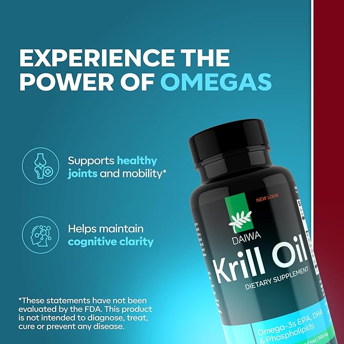 Daiwa Peak Immune 4 - Natural Immune System Booster + Plasmanex 1 – Blood Circulation Supplement + Krill Oil – Omega 3 Krill Oil Capsules