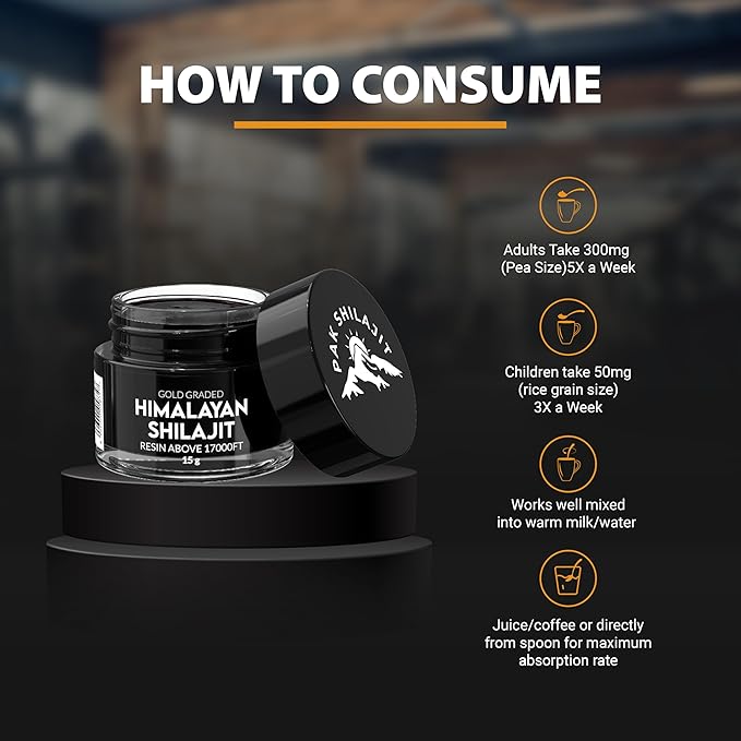 Pakshilajit® Pure Himalayan Shilajit Resin 45 Days Sun Dried &amp Gold Graded Shilajit Above 18000FT | Purified &amp Organic 85 Plus Natural Minerals Rich in Fulvic &amp Humic Acid for Men &amp