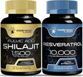 WELLNESS LABSRX Resveratrol Capsules with Shilajit Pure Himalayan Capsules | Bundle