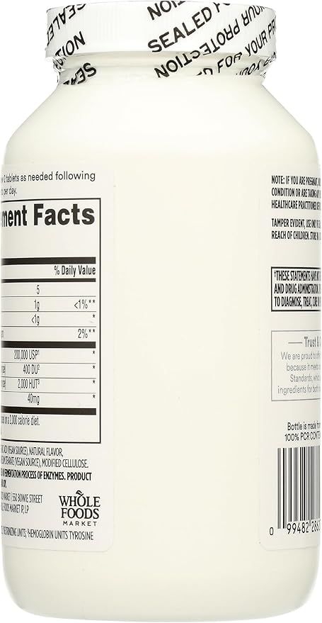 365 by Whole Foods Market Papaya Enzymes 500 Chews