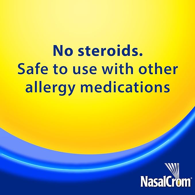 NasalCrom Nasal Spray Allergy Symptom Controller | 200 Sprays | .88 FL OZ(Pack of 4)