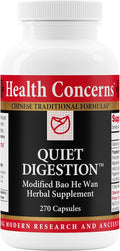 Health Concerns Quiet Digestion – Digestive Support for Upset Stomach Gas &amp Bloating – Herbal Chinese Formula with Bao He Wan – Supplement with Poria Barley &amp Mangolia Bark - 270 Capsules
