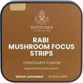 RABI Mushroom Mind Support Strips| Dissolvable Oral Strips | 30 Count (Chocolate)