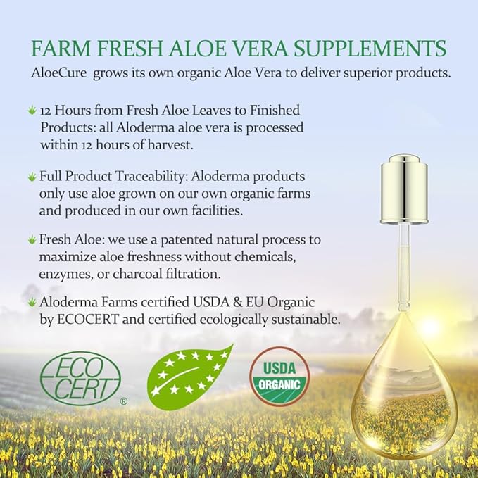 AloeCure Daily Probiotics 10 Billion CFU for Digestive Support 8 Strains 6 Prebiotics &amp Enzymes - Digestive Supplement with Bromelain for Women &amp Men - Gut Support Digestive Relief 30 Caps