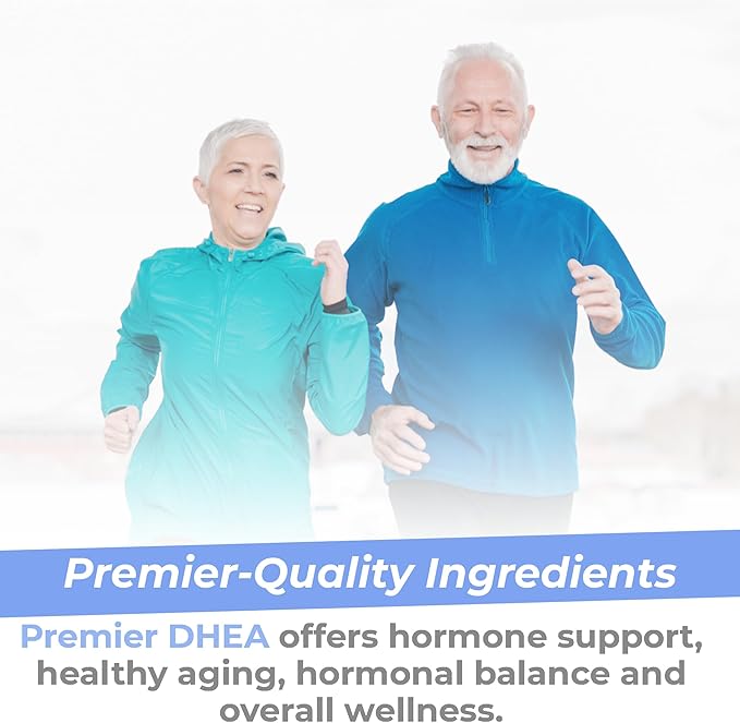 Premier Research Labs Premier DHEA - DHEA Supplement for Women &amp Men Pure DHEA 25mg Hormone Support for Healthy Aging Wild Yam DHEA Vegan Friendly - 60 Vegetarian Capsules