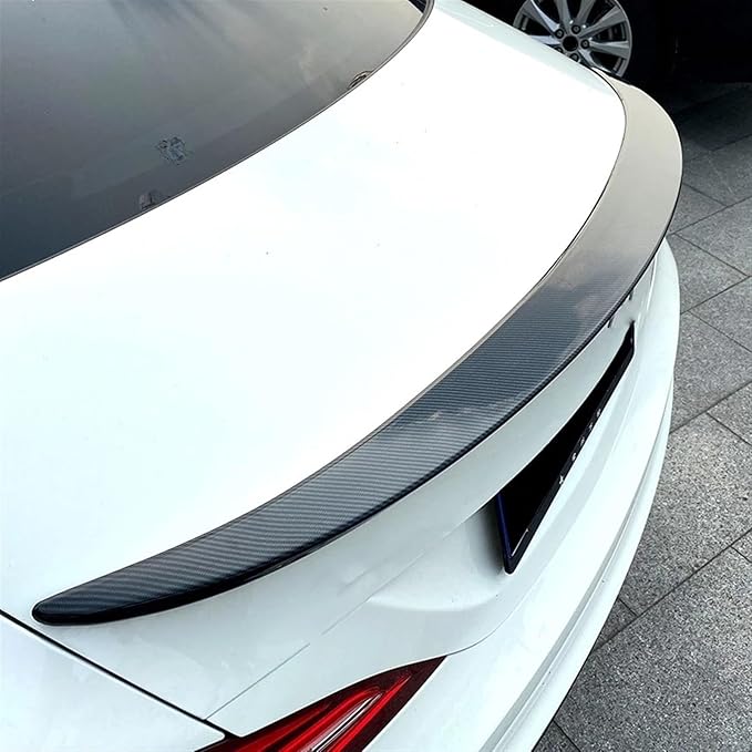Kiyah Tail Wing Fixed Wind Spoiler Rear Wing Compatible for Mercedes CLA C117 CLA180 200 CLA45 AMG 2013-2019 Modified Decoration Auto Accessories(Carbon Look)