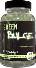 CONTROLLED LABS Green Bulge Supplement 30 Serv Advanced Creatine Matrix Volumizer Improve Strength Stamina Performance &amp Muscle Recovery Caffeine &amp Stimulant Free