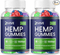 (2 Pack) Revive Gummies - Revive Hemp Gummies Premium Hemp Blend Revive Hemp Advanced Formula Hemp Extract Supplement Revive Hemp Gummy Big Size 25mg Per Gummy 1500mg Per Bottle New (120 Gummies)