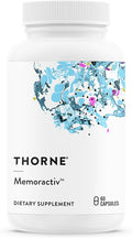 THORNE - Memoractiv - Nootropic Brain Supplement for Focus Cognitive Function Creativity &amp Concentration* - Ashwagandha Caffeine Acetyl-L-Carnitine &amp More - Gluten-Free Dairy-Free - 60 Ca