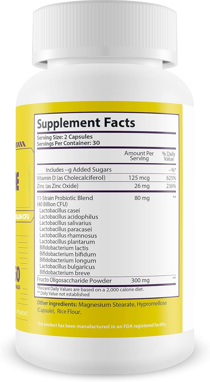 Probiotic Gut Restore Pro Plus - Restore Your Health and Body Balance with Probiotics - Natural Immune Support - Balance Blood Health - Improved Energy - Improved Mood