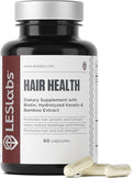 LES Labs Hair Health – Hair Growth &amp Nails Supplement Improved Thickness Strength &amp Fullness – Keratin Biotin Pumpkin Seed &amp MSM – 60 Capsules