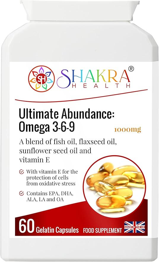 Ultimate Abundance: Omega 3-6-9 | The Complete Fish Oil Supplement - Spirituality Science &amp Supplements by Shakra Health