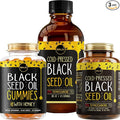 Maju Superfoods Black Seed Oil 3-in-1 Bundle Gummies Capsules &amp Liquid